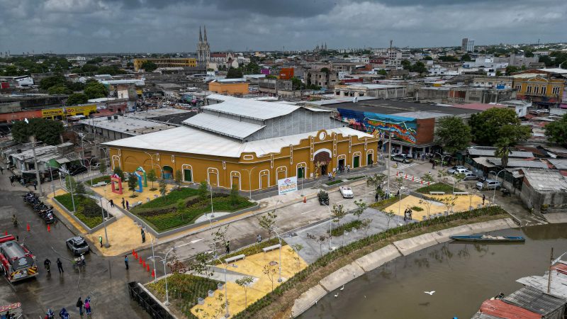 Limpieza, árboles y paisajismo: mercado de Granos reverdece con intervención del Distrito