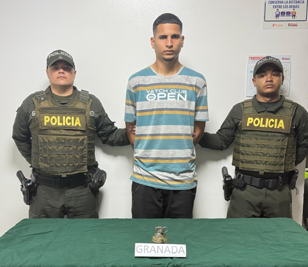 POLICÍA NACIONAL CAPTURA EN SOLEDAD A INDIVIDUO POR PORTE DE ARMAS Y MUNICIONES DE USO RESTRINGIDO