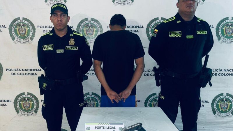 UN MENOR DE 15 AÑOS FUE APREHENDIDO EN FLAGRANCIA POR PRESUNTO PORTE ILEGAL DE ARMAS DE FUEGO EN SOLEDAD