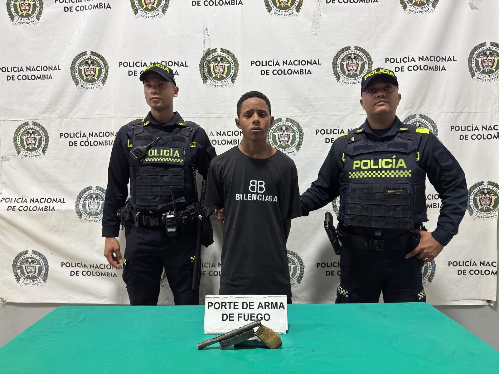 CAPTURADO SUJETO POR FABRICACIÓN, TRÁFICO Y PORTE DE ARMA DE FUEGO EN EL BARRIO 7 ABRIL