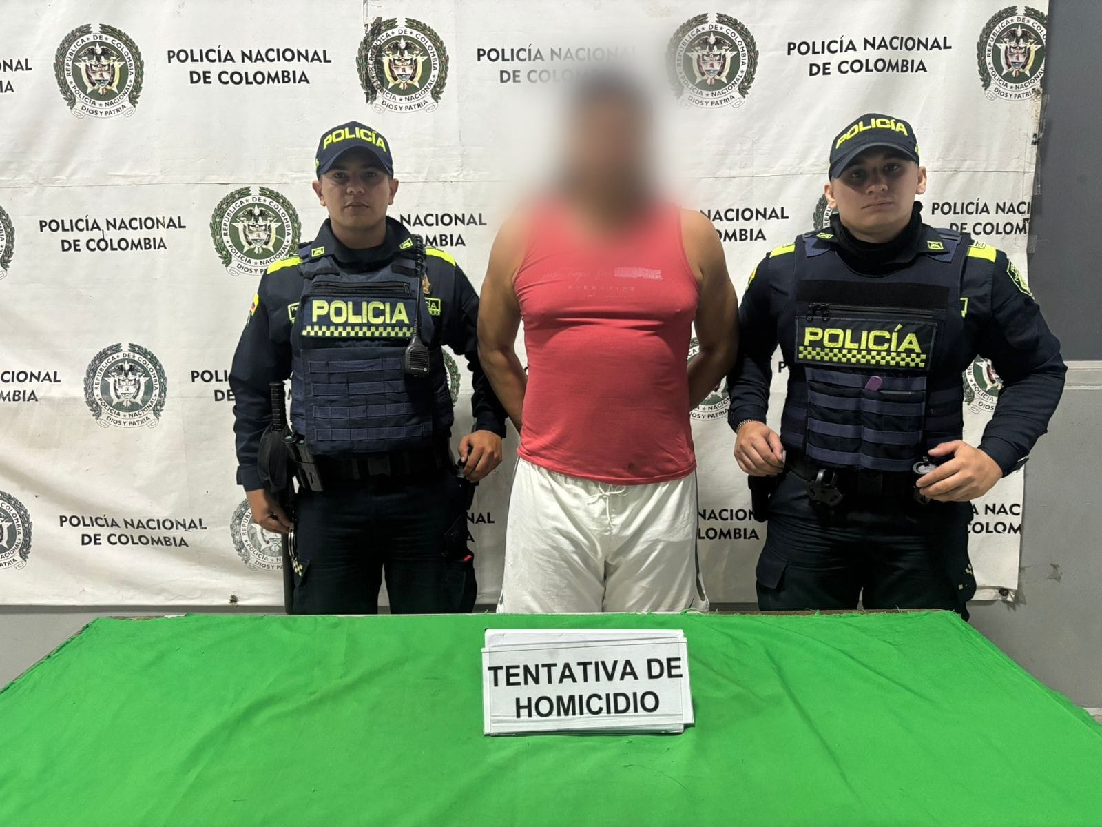 CAPTURADO EN FLAGRANCIA PRESUNTO RESPONSABLE DE TENTATIVA DE HOMICIDIO GRACIAS A LA OPORTUNA REACCIÓN POLICIAL EN EL BARRIO SIETE DE ABRIL