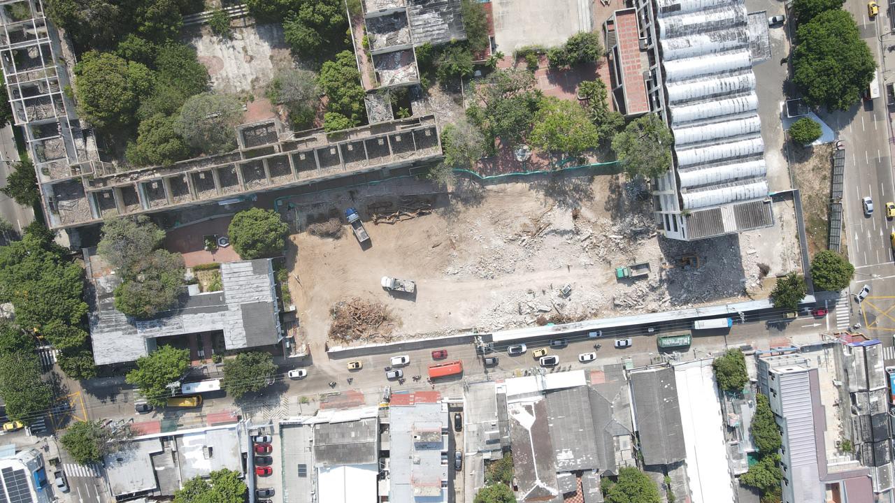 Con recursos de la Gobernación del Atlántico, obras de sede Centro de Uniatlántico entran en fase de cimentación